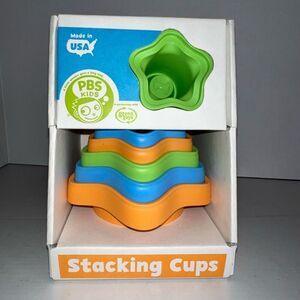 My First Green Toys Stacking Cups Pastel 100% Recycled Plastic 6 Plus Months